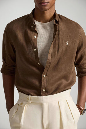 Camicia da uomo in lino Polo Ralph Lauren