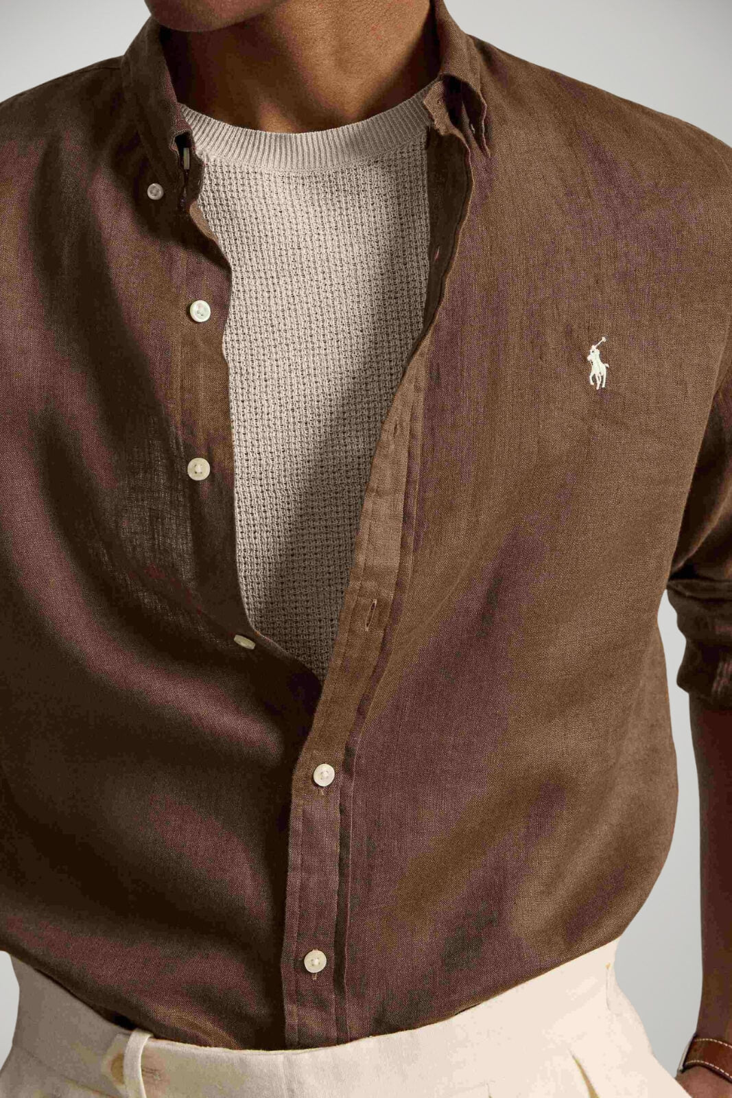 Camicia da uomo in lino Polo Ralph Lauren