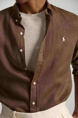 Camicia da uomo in lino Polo Ralph Lauren
