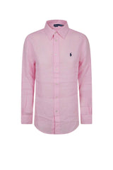 Camicia da uomo Polo Ralph Lauren in lino con logo