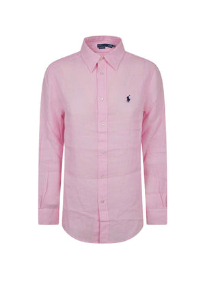 Camicia da uomo Polo Ralph Lauren in lino con logo
