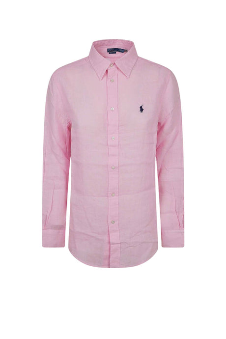 Camicia da uomo Polo Ralph Lauren in lino con logo
