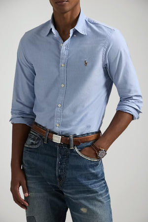 Camicia da uomo Polo Ralph Lauren custom fit fronte 1