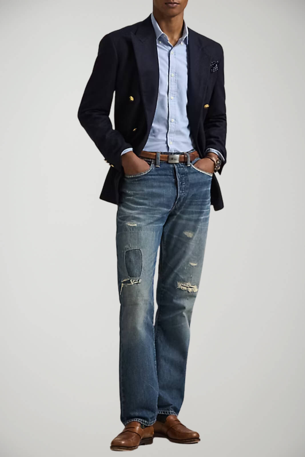 Camicia da uomo Polo Ralph Lauren custom fit outfit