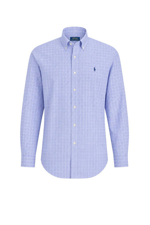 Polo Ralph Lauren Camicia Uomo Principe di Galles Custom Fit