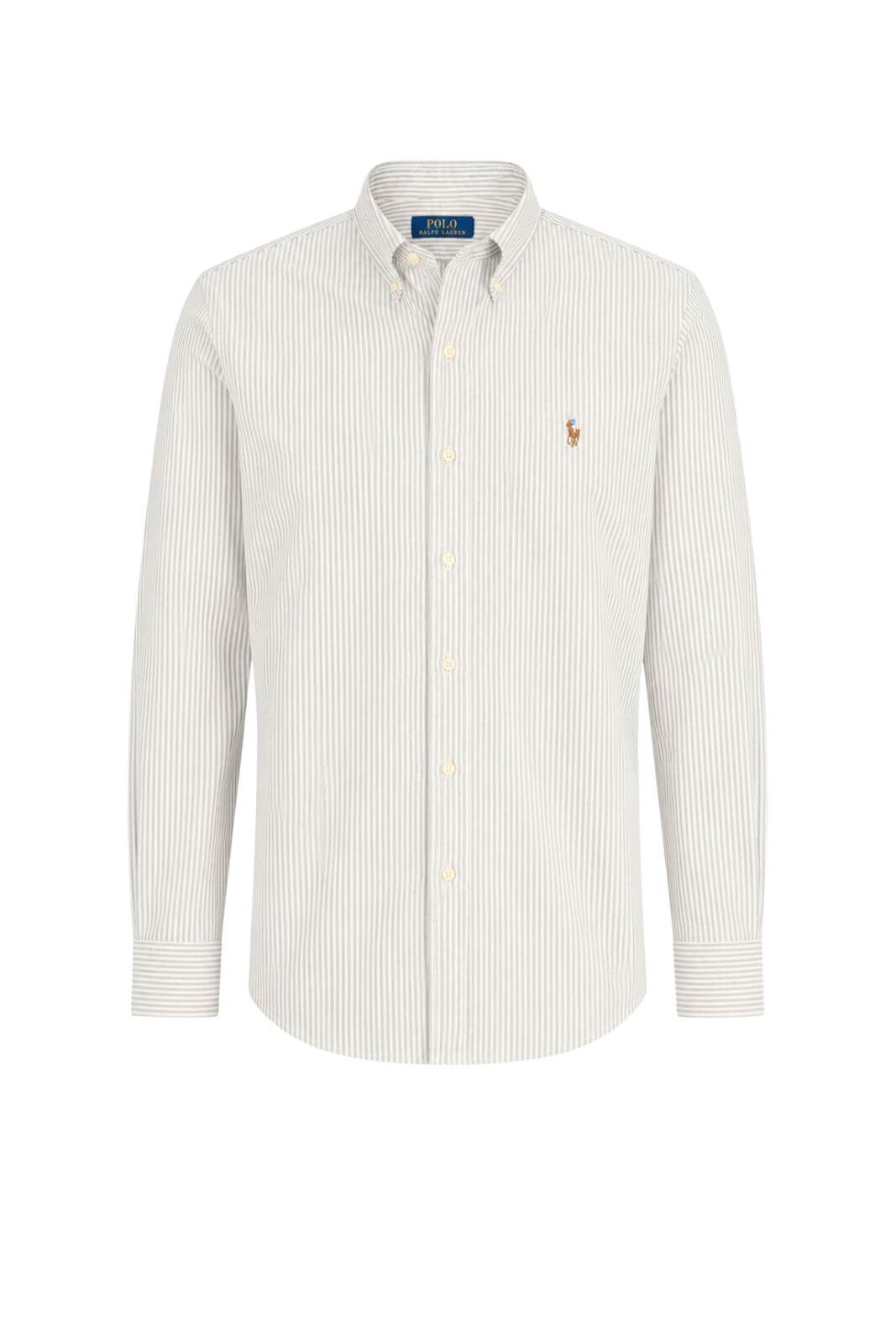 Polo Ralph Lauren Camicia Uomo Oxford rigata Custom Fit
