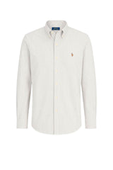 Polo Ralph Lauren Camicia Uomo Oxford rigata Custom Fit