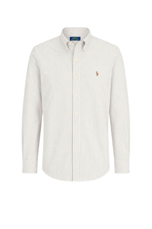Polo Ralph Lauren Camicia Uomo Oxford rigata Custom Fit