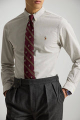 Polo Ralph Lauren Camicia Uomo Oxford rigata Custom Fit