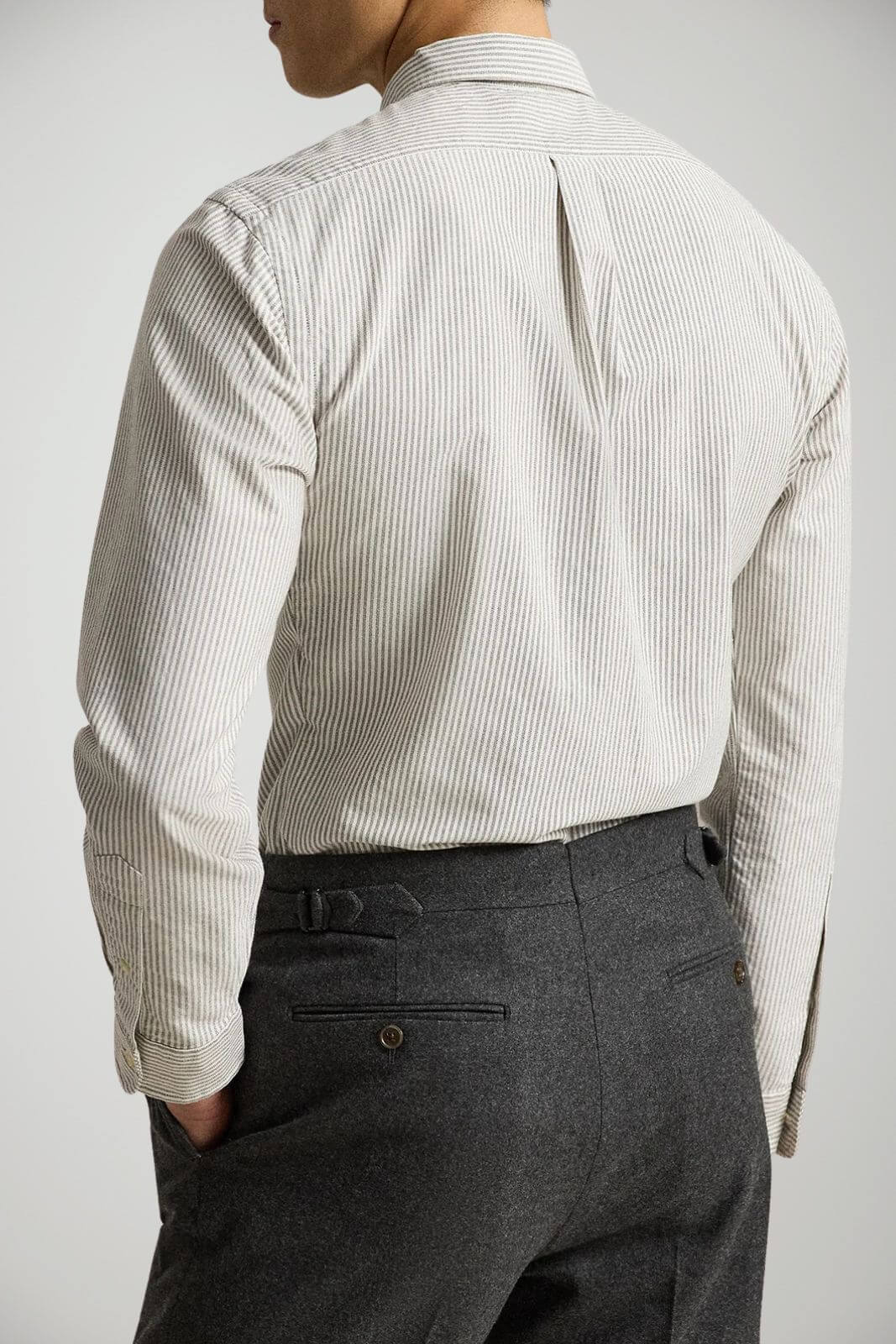 Polo Ralph Lauren Camicia Uomo Oxford rigata Custom Fit