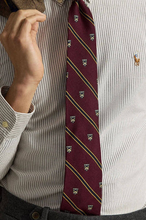 Polo Ralph Lauren Camicia Uomo Oxford rigata Custom Fit