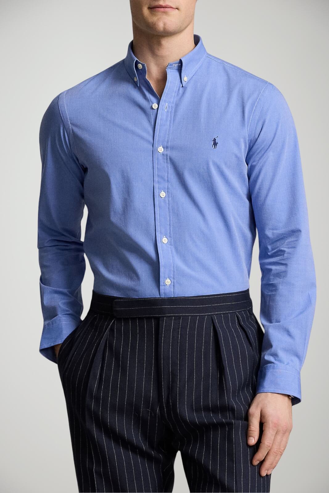 Camicia da uomo Polo Ralph Lauren slim fit fronte 1