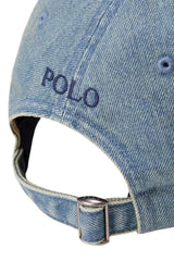 Cappello Polo Ralph Lauren in denim con logo e visiera