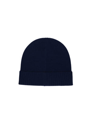 Cappello Polo Ralph Lauren in lana con logo e risvolto a coste retro