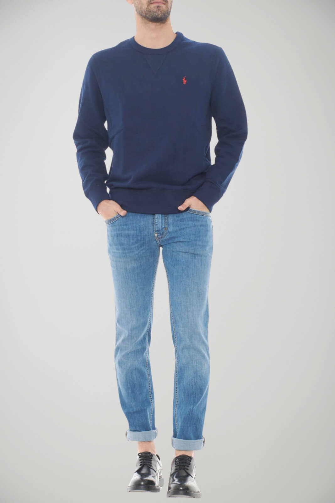 Felpa da uomo Polo Ralph Lauren a girocollo outfit