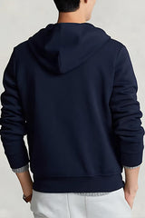 Felpa da uomo Polo Ralph Lauren con cappuccio e zip retro