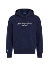 Polo Ralph Lauren Felpa Uomo con cappuccio e lettering / Navy