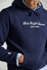 Polo Ralph Lauren Felpa Uomo con cappuccio e lettering / Navy