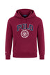 Polo Ralph Lauren Felpa Uomo con cappucccio e maxi logo / Bordeaux