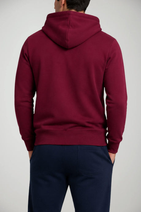Polo Ralph Lauren Felpa Uomo con cappucccio e maxi logo / Bordeaux
