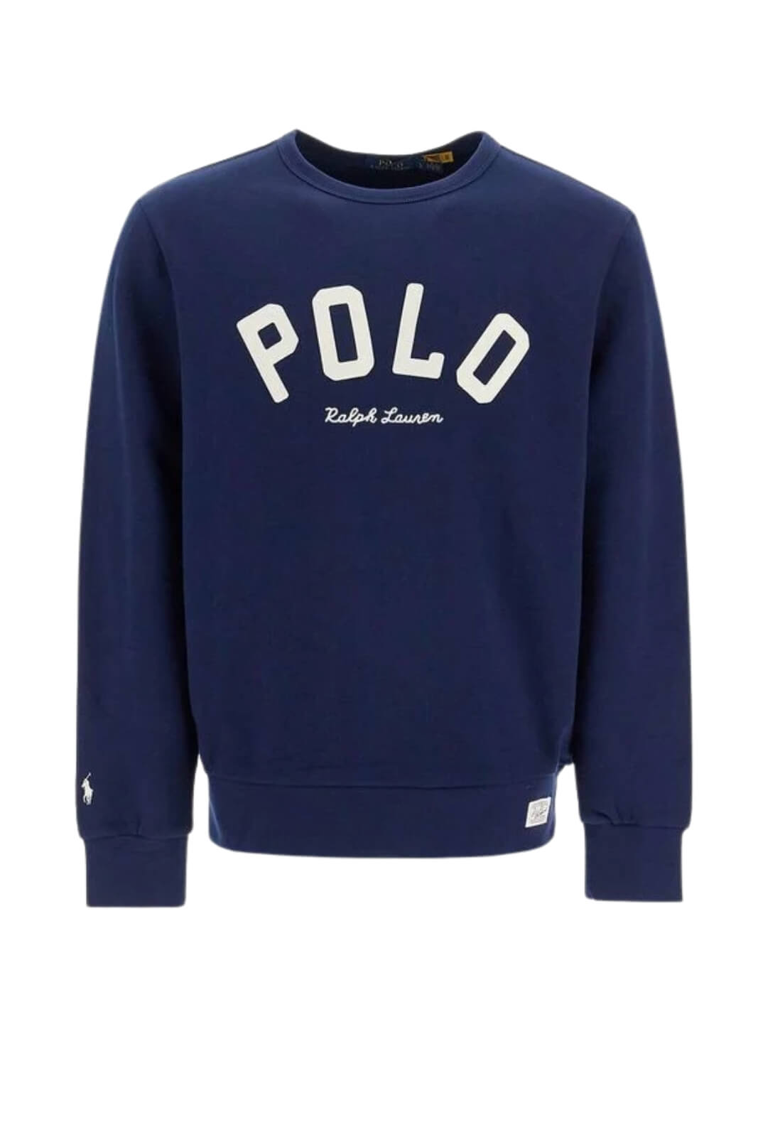 Felpa da uomo Polo Ralph Lauren a girocollo con logo centrale