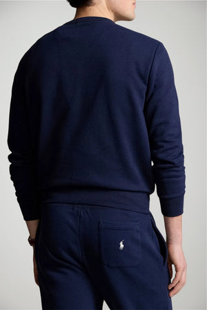 Felpa da uomo Polo Ralph Lauren a girocollo con logo centrale