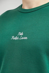 Felpa da uomo Polo Ralph Lauren a girocollo con ricamo a contrasto