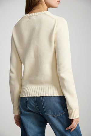 Maglione da donna Polo Ralph Lauren con bandiera e logo retro