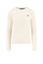 Polo Ralph Lauren maglia donna a trecce / Panna