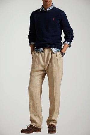 Maglia da uomo Polo Ralph Lauren in cotone a girocollo con logo outfit