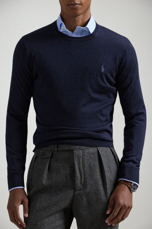 Maglia da uomo Polo Ralph Lauren in lana a girocollo fronte 1