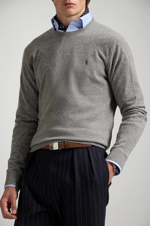 Maglione da uomo Polo Ralph Lauren in lana tinta unita fronte 1