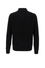Maglia uomo Polo Ralph Lauren a trecce con collo classico e logo retro