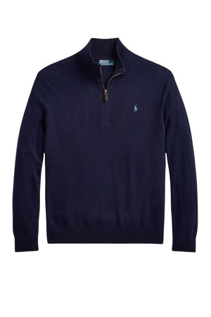 Maglia da uomo Polo Ralph Lauren collo alto mezza zip fronte