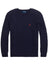 Maglione a trecce Polo Ralph Lauren in misto cashmere con logo a girocollo fronte