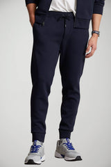 Pantaloni uomo da joggin con coulisse e logo fronte 1