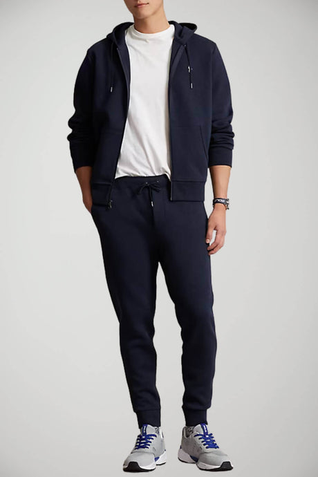 Pantaloni uomo da joggin con coulisse e logo outfit