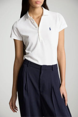Polo da donna Polo Ralph Lauren in pique con logo