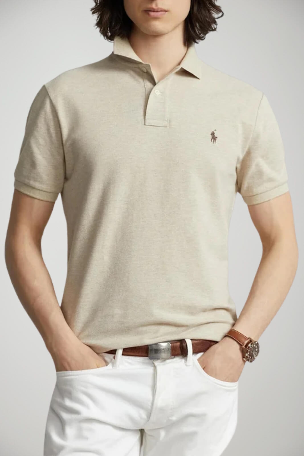 Polo da uomo Polo Ralph Lauren a maniche corte in pique
