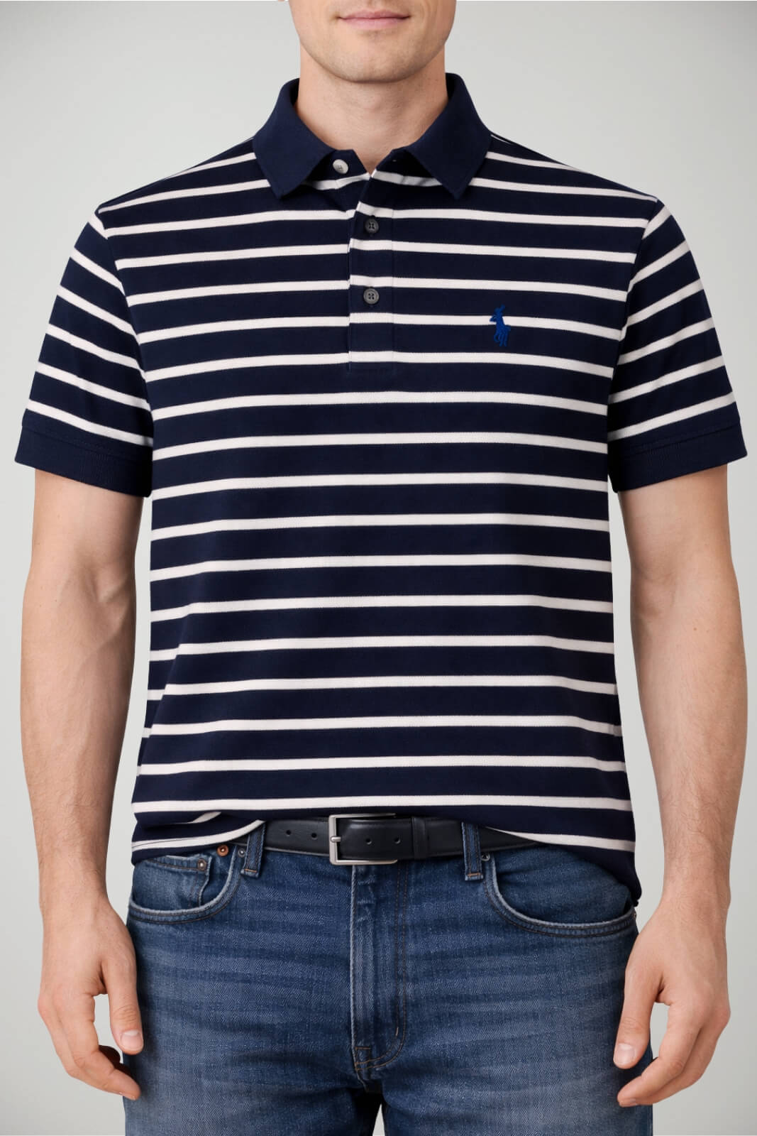 Polo da uomo Ralph Lauren  a righe con logo