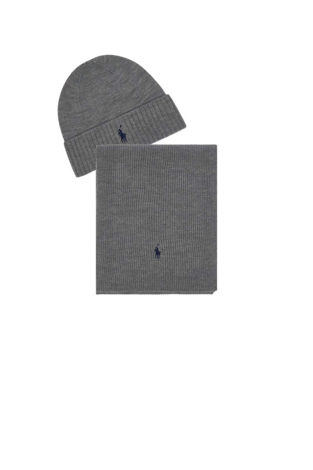 Polo Ralph Lauren Box Sciarpa e Cappello / Grigio