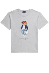 T-shirt da donna Polo Ralph Lauren a maniche corte con stampa orsetto
