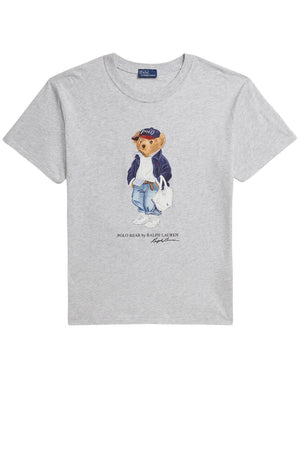 T-shirt da donna Polo Ralph Lauren a maniche corte con stampa orsetto