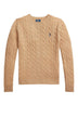 Maglione da donna Polo Ralph Lauren in misto lana e cashmere a trecce fronte