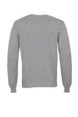 Maglia Privati in lana rasata a tinta unita e girocollo retro