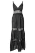 Kaos Women's Dress with Lace Inserts