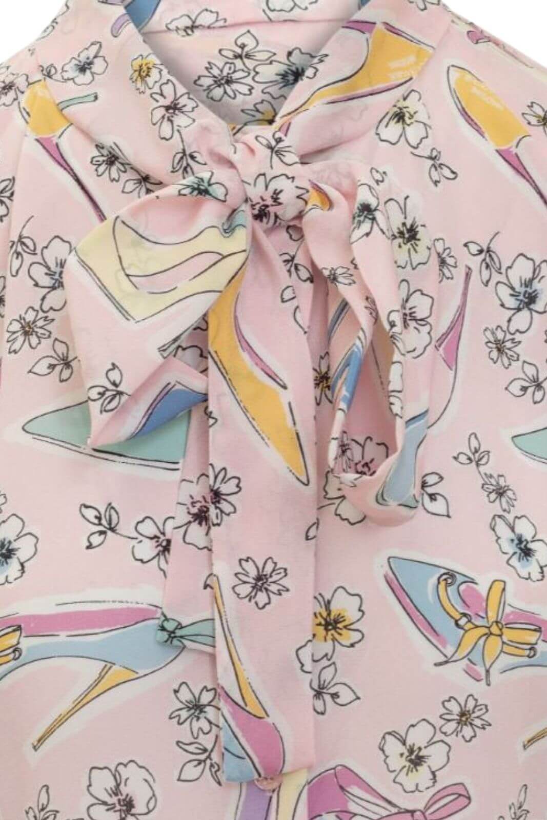 Moschino Boutique Camicia Donna in seta con nodo