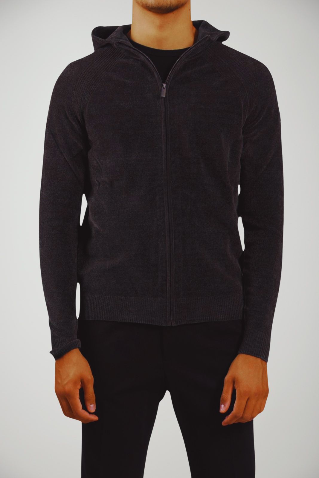 RRD Maglia Uomo Velvet Hood Zip Knit