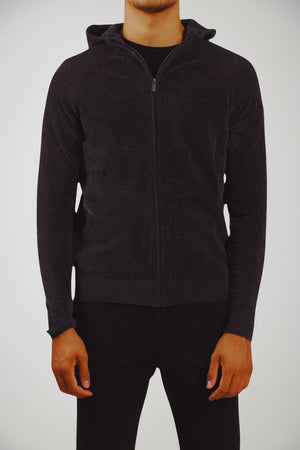 RRD Maglia Uomo Velvet Hood Zip Knit