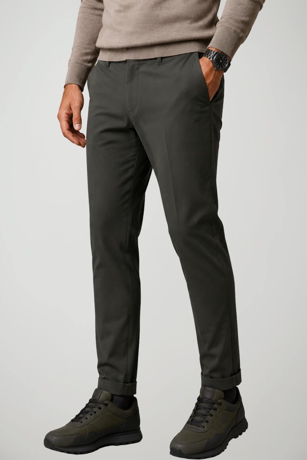 RRD Pantaloni Uomo Chino Surflex Winter / Verde scuro